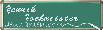 Yannik Hochmeister Visitenkarte